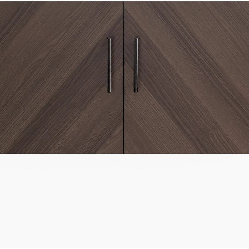 Buffet moderne du milieu du siècle à 4 portes de 58 po – Fini blanc/noir, chêne clair ou frêne