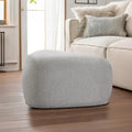Pouf triangulaire en chenille gris clair/bleu/sable/vert/gris, 1 personne