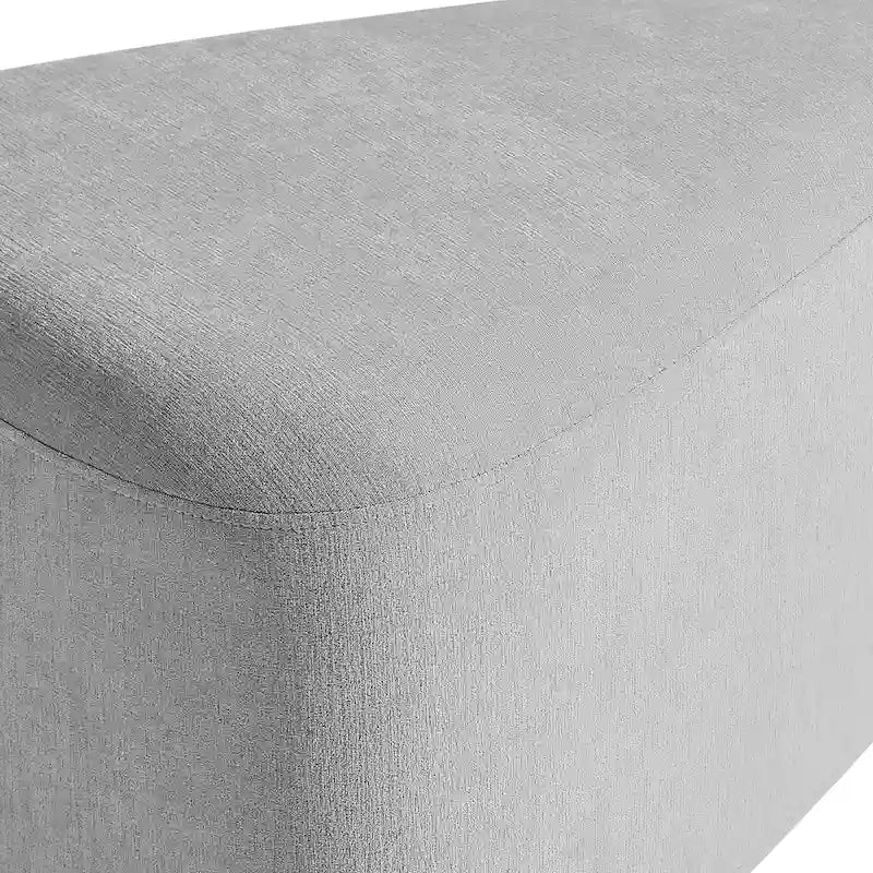 Pouf triangulaire en chenille gris clair/bleu/sable/vert/gris, 1 personne
