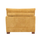 Fauteuil d'appoint sans accoudoirs en velours côtelé, multicolore, 1 place
