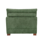 Fauteuil d'appoint sans accoudoirs en velours côtelé, multicolore, 1 place