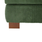 Fauteuil d'appoint sans accoudoirs en velours côtelé, multicolore, 1 place