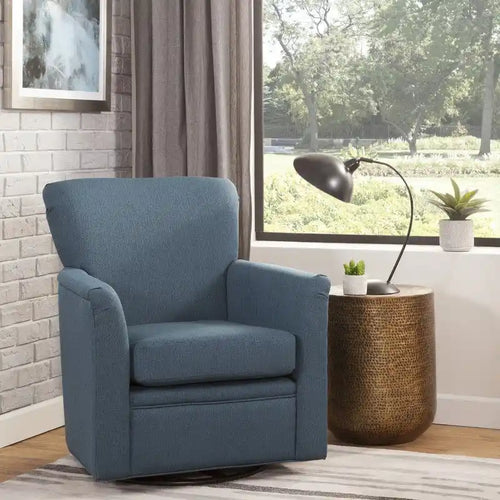Fauteuil à bascule pivotant à 360° – Plusieurs options de couleurs, Rembourré, 1 personne, Capacité de 136 kg