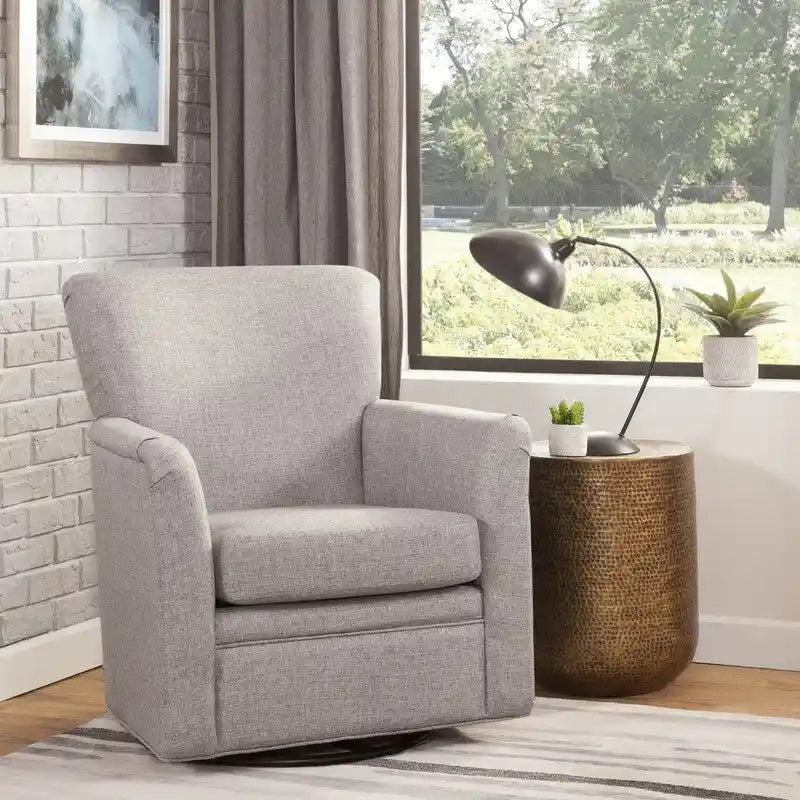 Fauteuil à bascule pivotant à 360° – Plusieurs options de couleurs, Rembourré, 1 personne, Capacité de 136 kg
