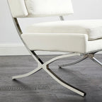 Fauteuil d'appoint sans accoudoirs en velours – Siège unique, plusieurs coloris
