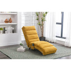 Chaise longue inclinable en lin multicolore – Simple, 11 coloris