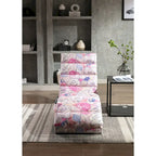 Chaise longue inclinable en lin multicolore – Simple, 11 coloris