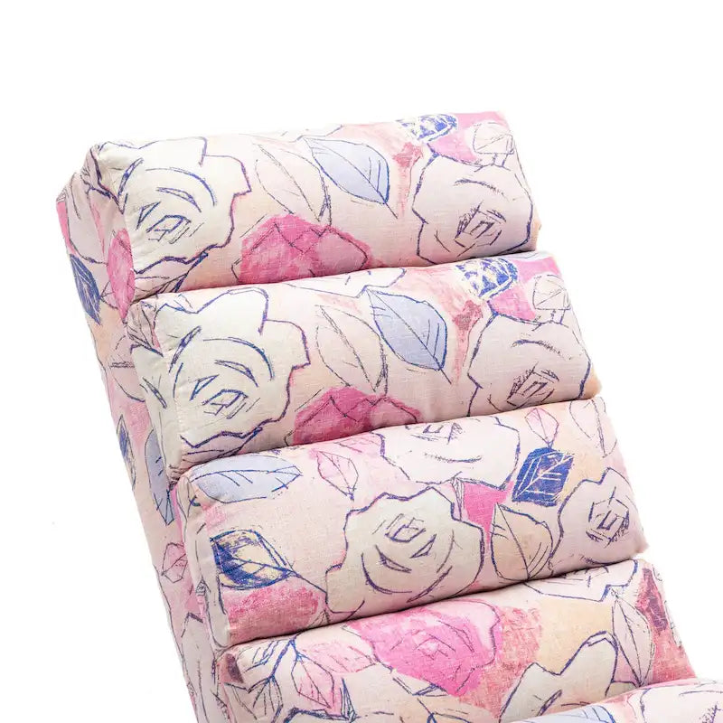 Chaise longue inclinable en lin multicolore – Simple, 11 coloris