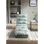 Chaise longue inclinable en lin multicolore – Simple, 11 coloris