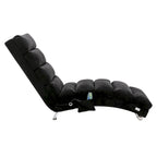 Chaise longue inclinable en lin multicolore – Simple, 11 coloris