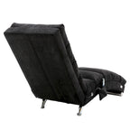 Chaise longue inclinable en lin multicolore – Simple, 11 coloris