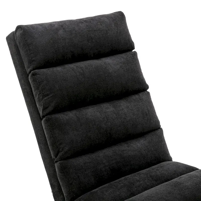 Chaise longue inclinable en lin multicolore – Simple, 11 coloris