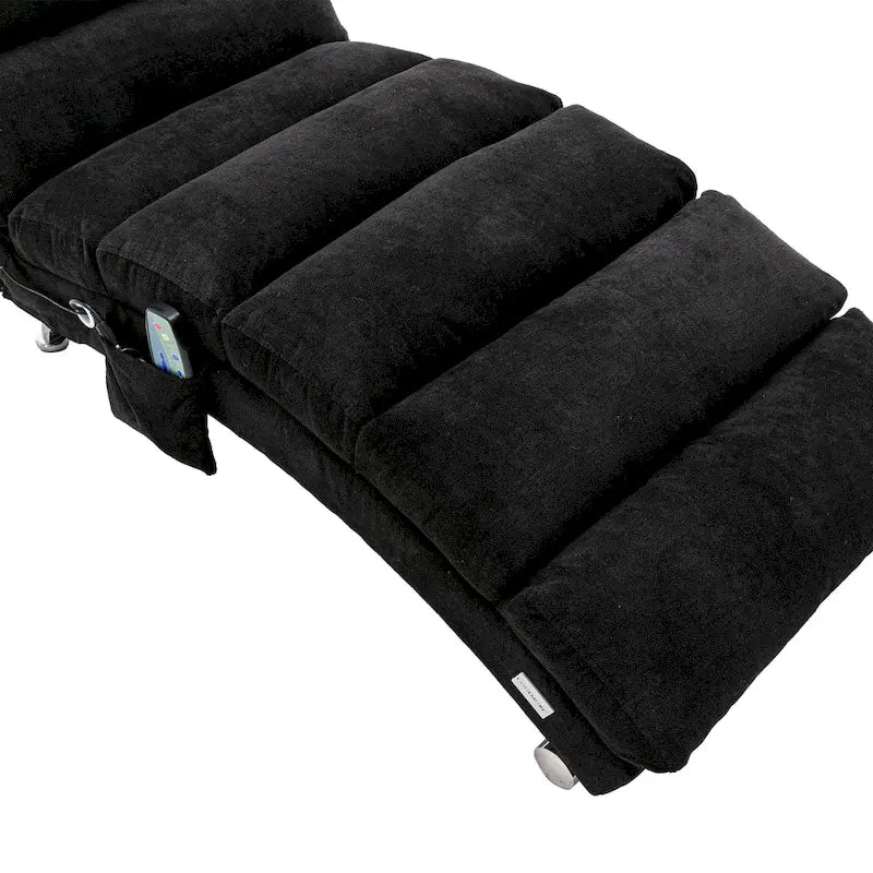 Chaise longue inclinable en lin multicolore – Simple, 11 coloris