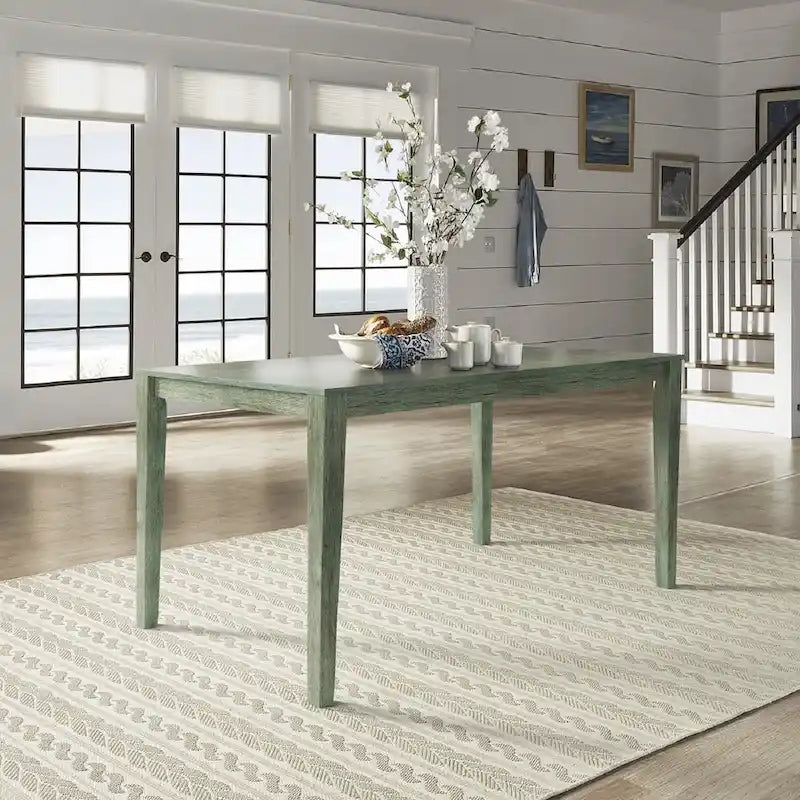 Table à manger rectangulaire de 152 cm – Style vintage, 6 places – Plusieurs coloris