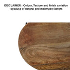 Tabouret de bar dossier bas, marron naturel et noir, assise selle en bois de manguier, 1 place