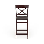 Noir/Gris, Similicuir/Tissu, Tabouret de bar pliant, 1 personne