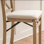 Noir/Gris, Similicuir/Tissu, Tabouret de bar pliant, 1 personne