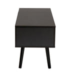 Table basse relevable marron foncé et noire avec rangement – Style moderne, 1 personne