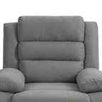 Fauteuil inclinable manuel en coton beige / gris foncé / gris, simple