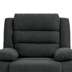 Fauteuil inclinable manuel en coton beige / gris foncé / gris, simple