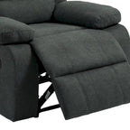 Fauteuil inclinable manuel en coton beige / gris foncé / gris, simple