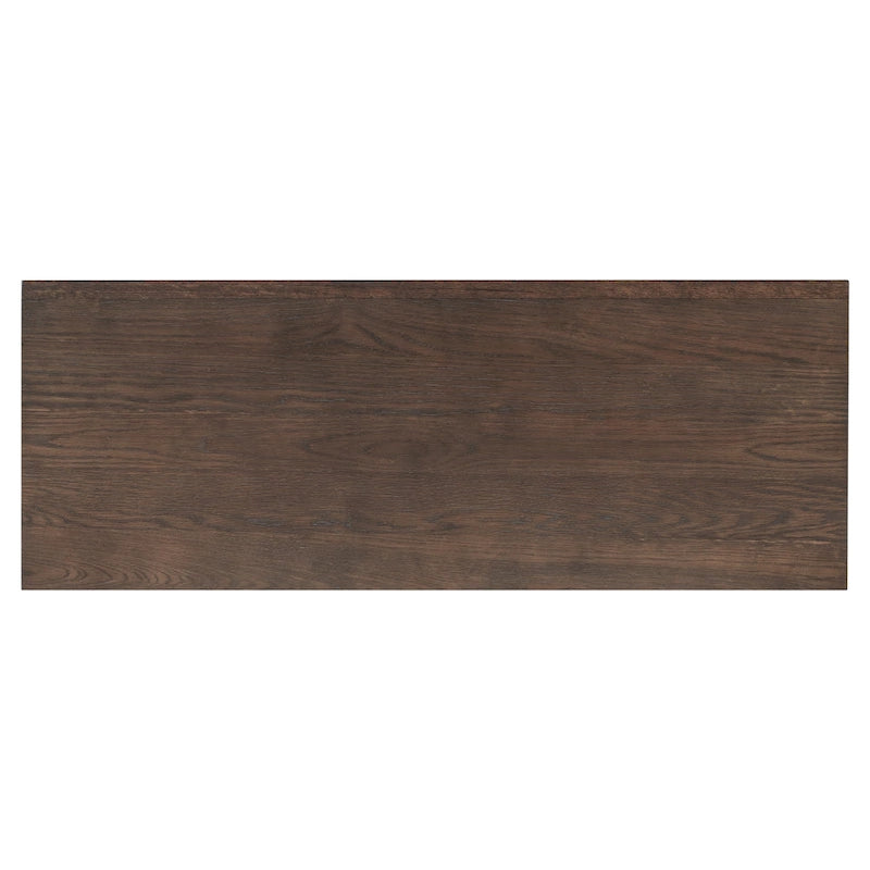 Buffet 2 portes noir/beige/expresso, cadre en bois avec étagère réglable