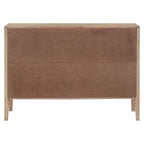 Buffet 2 portes noir/beige/expresso, cadre en bois avec étagère réglable
