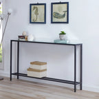 Console étroite or/noir/argent avec plateau miroir – Entrée 1 personne