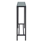 Console étroite or/noir/argent avec plateau miroir – Entrée 1 personne