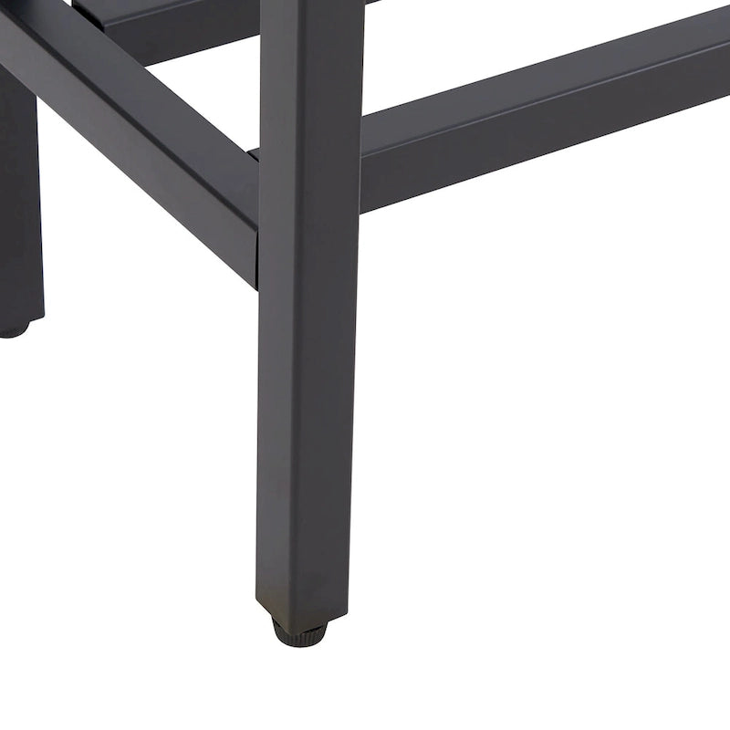 Console étroite or/noir/argent avec plateau miroir – Entrée 1 personne