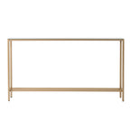 Console étroite or/noir/argent avec plateau miroir – Entrée 1 personne