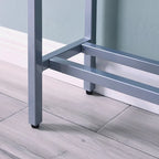 Console étroite or/noir/argent avec plateau miroir – Entrée 1 personne