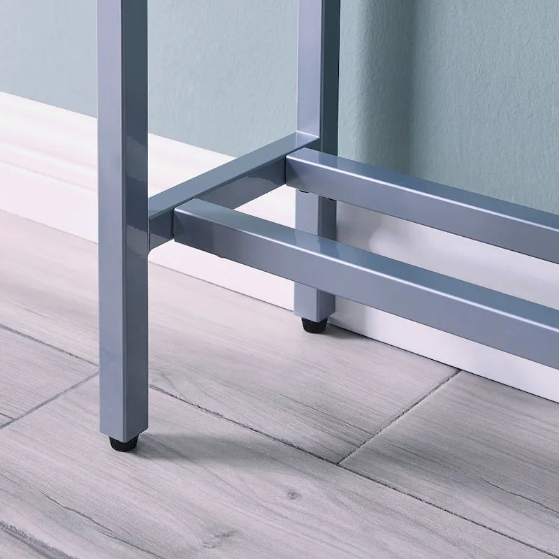 Console étroite or/noir/argent avec plateau miroir – Entrée 1 personne