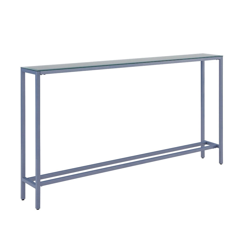 Console étroite or/noir/argent avec plateau miroir – Entrée 1 personne