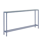 Console étroite or/noir/argent avec plateau miroir – Entrée 1 personne