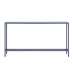 Console étroite or/noir/argent avec plateau miroir – Entrée 1 personne