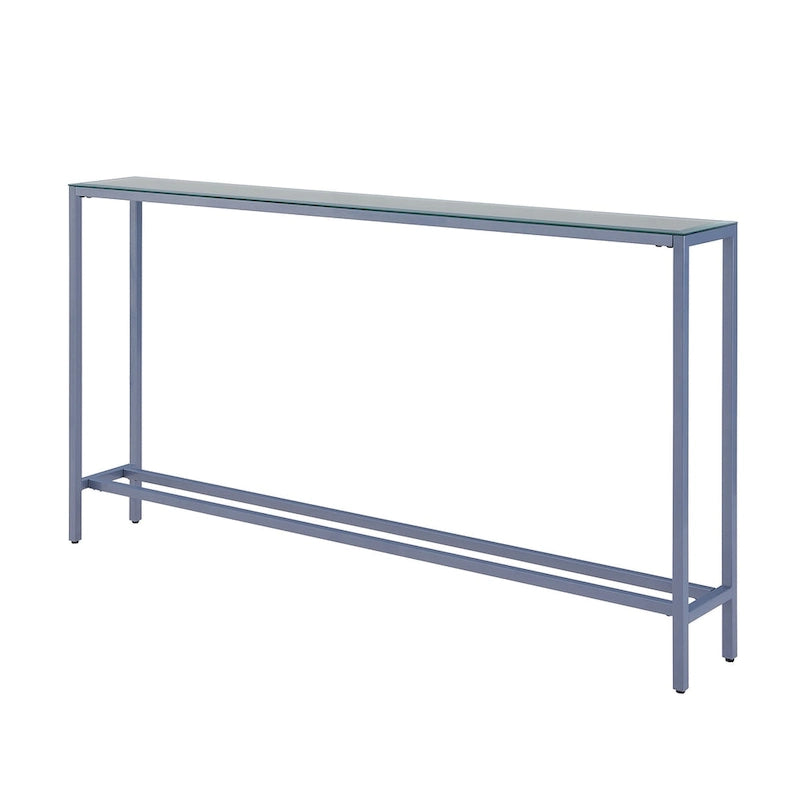Console étroite or/noir/argent avec plateau miroir – Entrée 1 personne