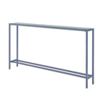 Console étroite or/noir/argent avec plateau miroir – Entrée 1 personne
