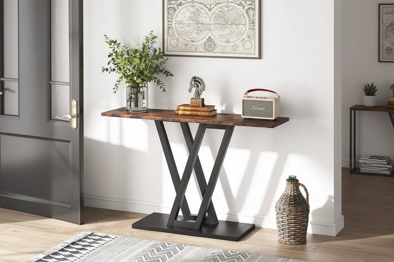 Industrial Console Table For Entryway