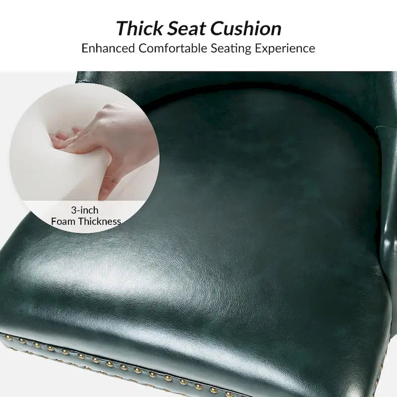 Chaise de bureau pivotante à accoudoirs, en similicuir, dossier mi-hauteur, 1 personne