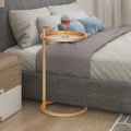 Table d'appoint ronde en métal en forme de C, or et noir – 30 ou 35 cm de diamètre, pour 1 personne