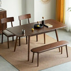 Table à manger extensible en noyer massif, 10 places