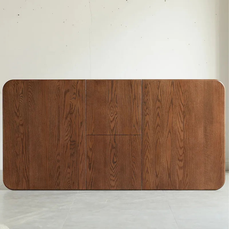 Table à manger extensible en noyer massif, 10 places
