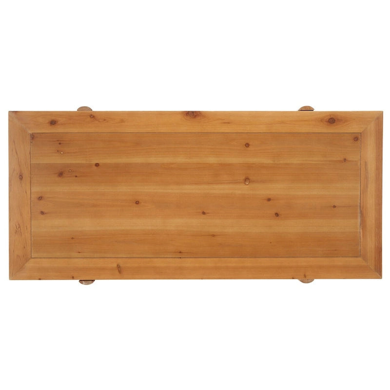 Table basse rectangulaire noire/marron, style tréteau cannelé, 1 place
