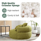 Fauteuil d'appoint rond en tissu, Siège de canapé pivotant, 1-2 personnes, Bleu marine/Rouge rosé/Bleu/Orange/Beige/Gris/Jaune/Vert