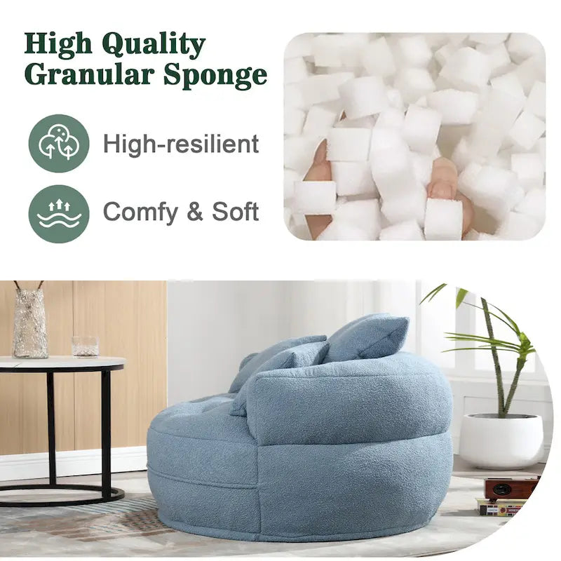 Fauteuil d'appoint rond en tissu, Siège de canapé pivotant, 1-2 personnes, Bleu marine/Rouge rosé/Bleu/Orange/Beige/Gris/Jaune/Vert