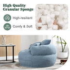 Fauteuil d'appoint rond en tissu, Siège de canapé pivotant, 1-2 personnes, Bleu marine/Rouge rosé/Bleu/Orange/Beige/Gris/Jaune/Vert