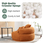 Fauteuil d'appoint rond en tissu, Siège de canapé pivotant, 1-2 personnes, Bleu marine/Rouge rosé/Bleu/Orange/Beige/Gris/Jaune/Vert