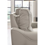 Canapé inclinable électrique bleu/gris, 3 places, 85,25 po L