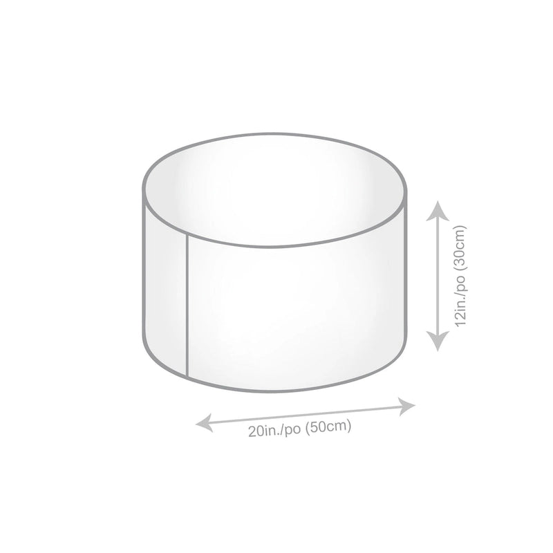 Pouf rond multicolore, intérieur/extérieur, une place